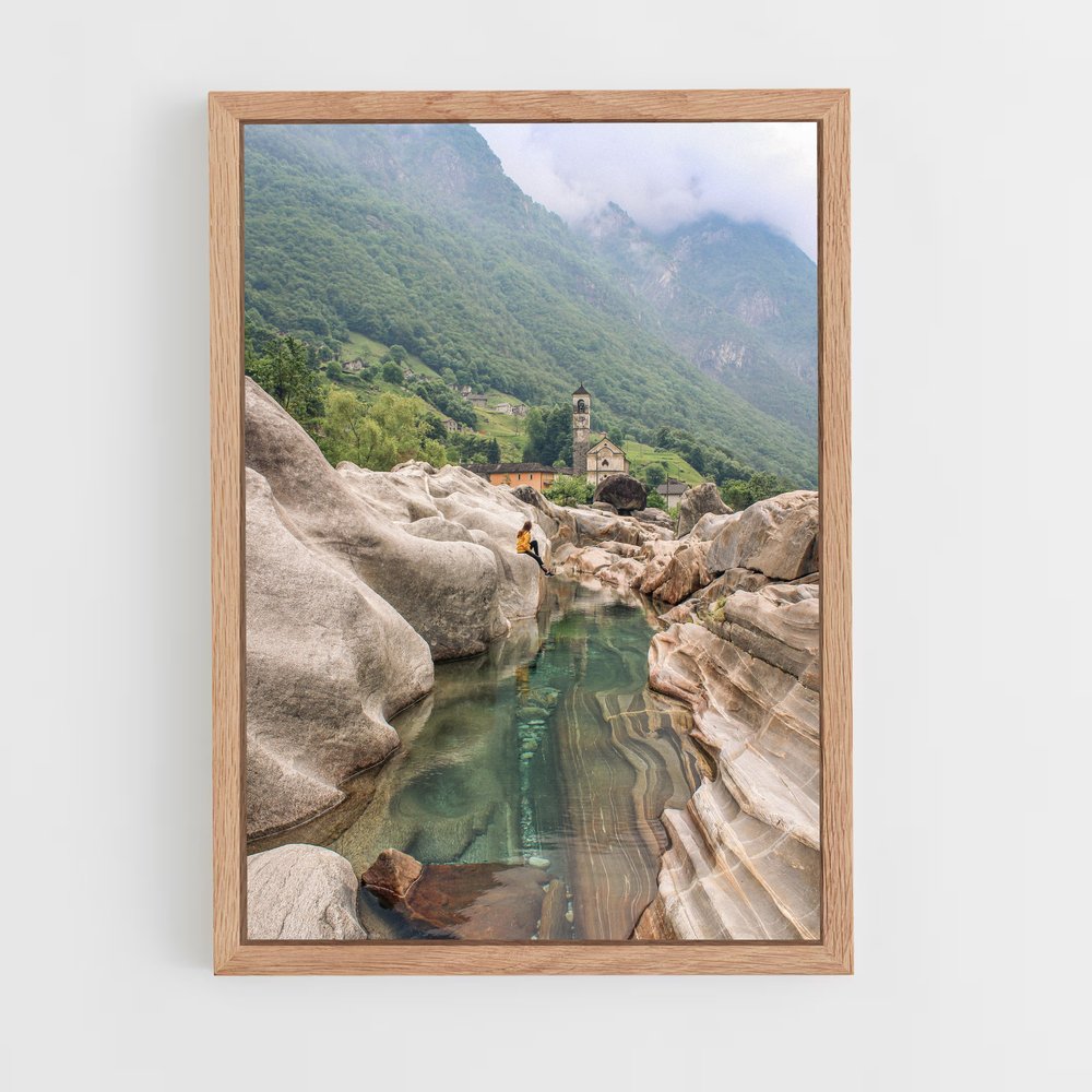 Poster Émeraude des Alpes – affiche Saut à l’élastique (vue 4)